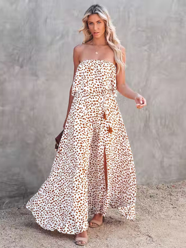 Robe Leopard bustier