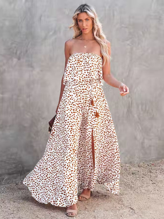 Robe Leopard bustier