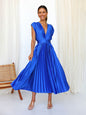 Robe plissée satinée - Tatieonline