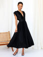 Robe plissée satinée - Tatieonline