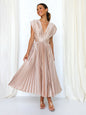 Robe plissée satinée - Tatieonline