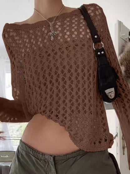 Top maille manches longues - Tatieonline