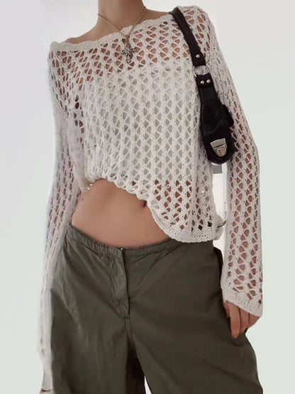 Top maille manches longues - Tatieonline