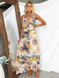 Robe a lacet col V