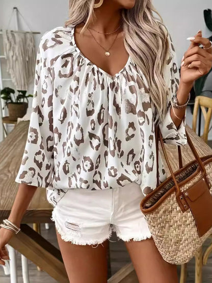 Blouse 3/4 leopard