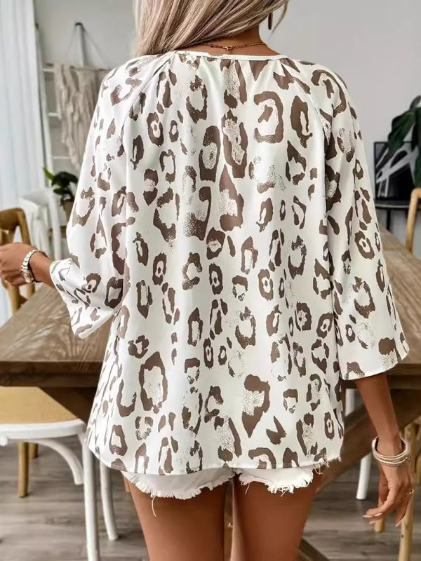 Blouse 3/4 leopard