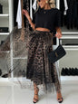 Jupe tulle leopard
