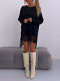 Robe pull dentelle