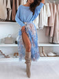 Jupe bleu - Tatieonline
