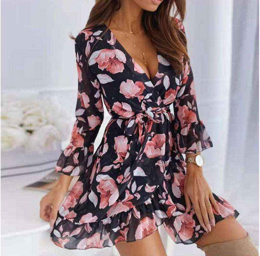 robe courte imprimé - Tatieonline