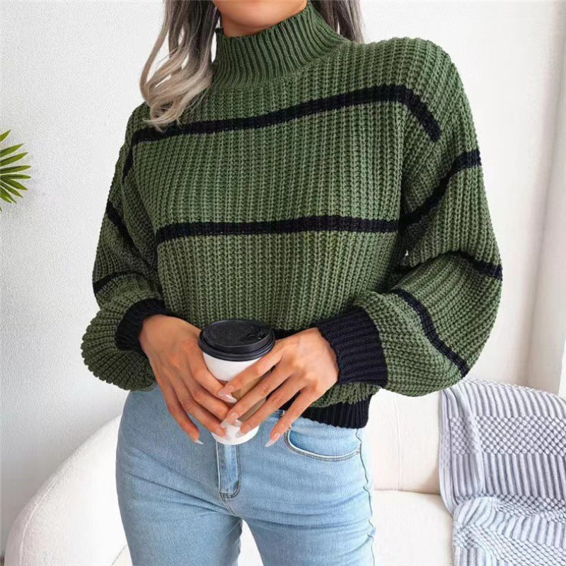Pull court col roulé - Tatieonline