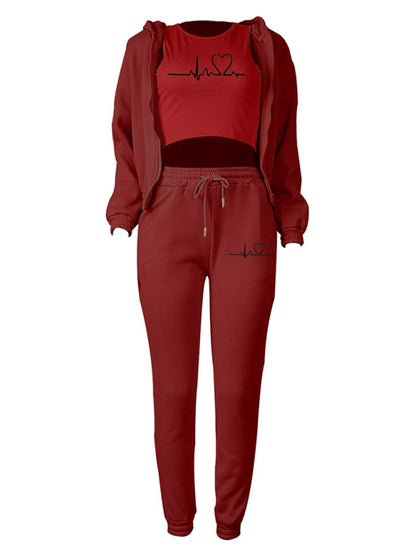 Ensemble 3 pièces coeurs - Tatieonline