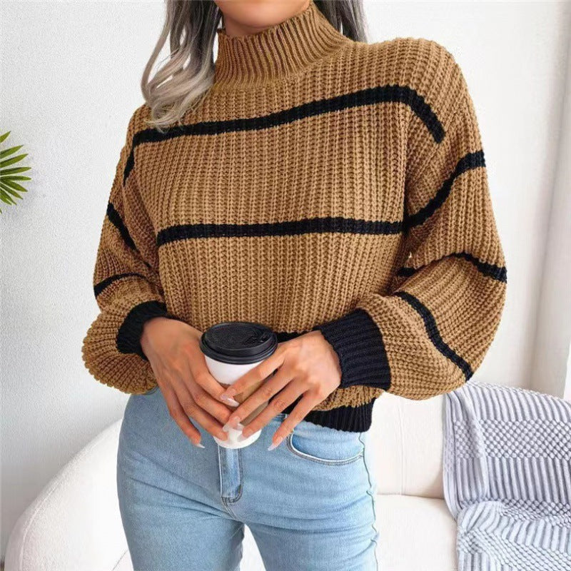 Pull court col roulé - Tatieonline